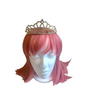 Birthday Girl Womens Tiara Rhinestone Gold Crown Party Headband Princess Costume